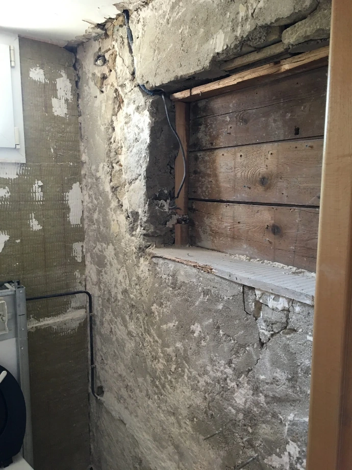 Rénovation d'une niche - Avant